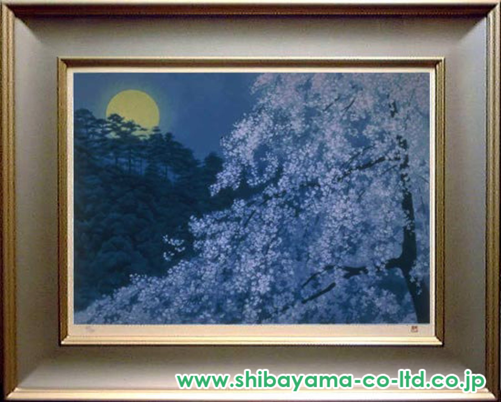 東山魁夷「宵桜」セリグラフ :: 絵画買取・販売 - シバヤマ