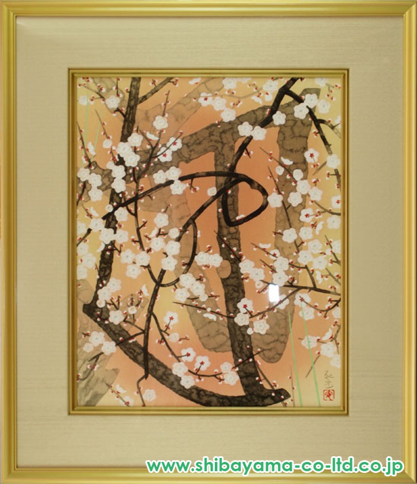 木版画◎安田靫彦 紅梅◎美品 【公式通販】