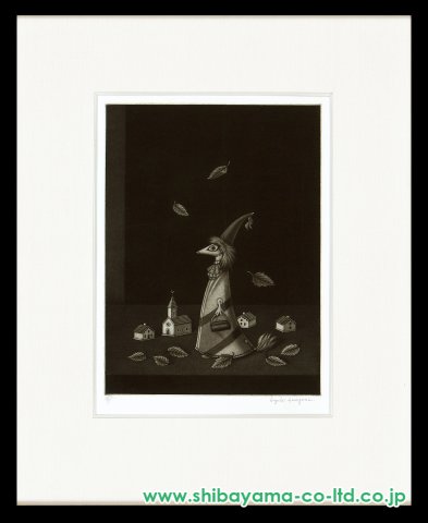 ◇長谷川 潔 銅版画2点美品【「 瓶に刺した種草 」「静物画・仮装した