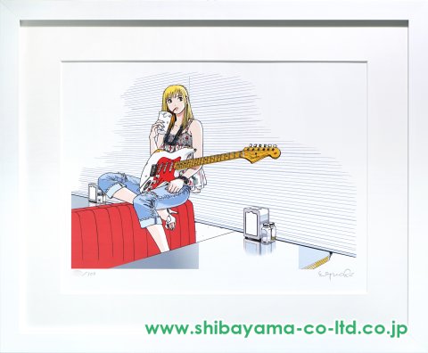 江口寿史版画 『ストップ!!ひばりくん! 【ストラトキャスター