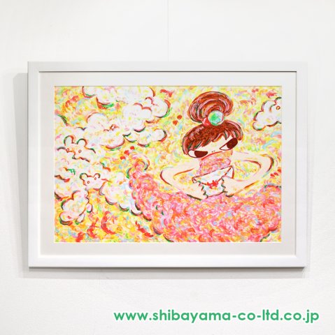 タカハシマホ シルクスクリーン ゆれる2020 版画 kyne ロッカクアヤコ