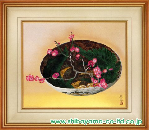 小倉遊亀「梅」木版画 :: 絵画買取・販売 - シバヤマ