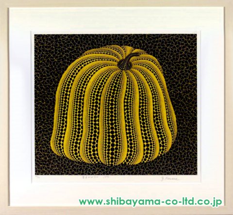 草間彌生 くさまやよい かぼちゃ 黄色 ペーパーウェイト パンプキン