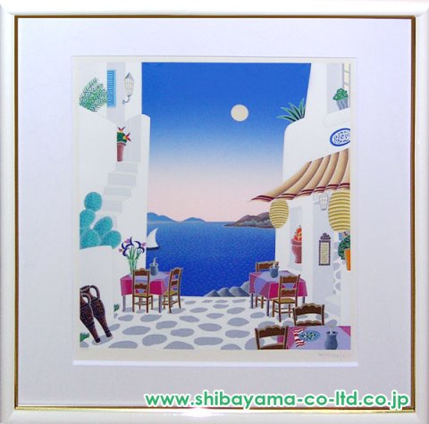 美品トーマス・マックナイト「ベニス」シルクスクリーン 直筆サイン入