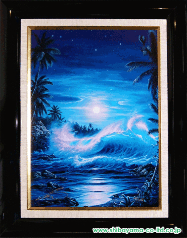 美品】ラッセン 版画 『ムーンリットセレニティ』キャンバース・エー