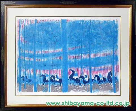 アンドレ・ブラジリエ「ニューヨークのシャンタル」リトグラフ