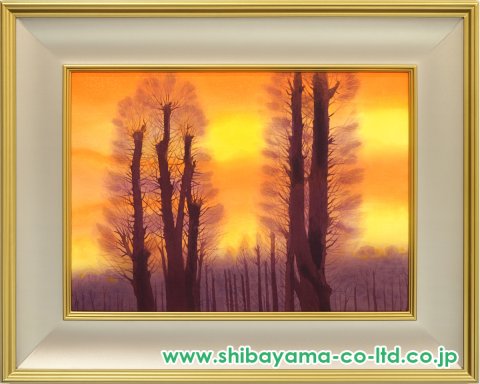 東山魁夷「夕紅」木版画 :: 絵画買取・販売 - シバヤマ