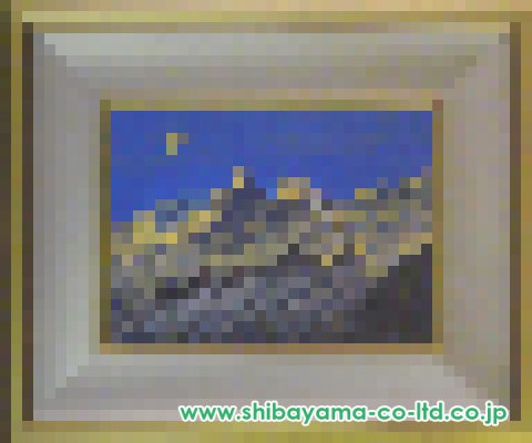 福王寺法林「ヒマラヤの月」日本画 4号 :: 絵画買取・販売 - シバヤマ