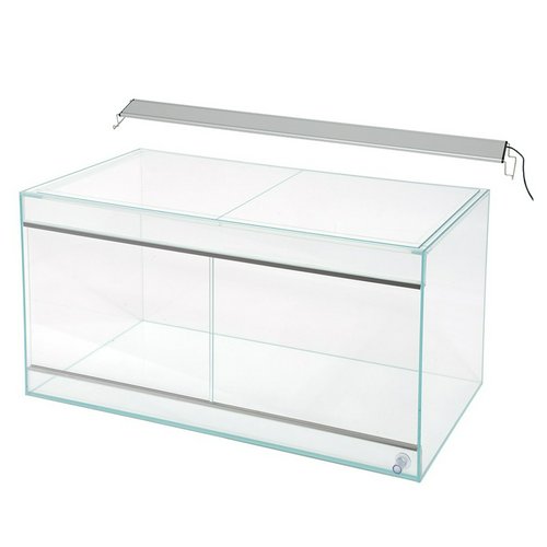 スーパークリア パルダリウム水槽 9045 ガラスフタ付 + RECTANGLE LED