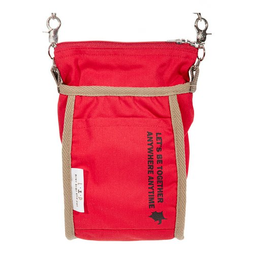 LIP フクロモモンガポーチ レッド | チャーム