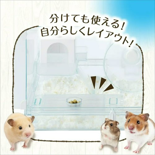 サイズは横60縦36奥行き29cm 大きいケージ ハムスターお迎えセット