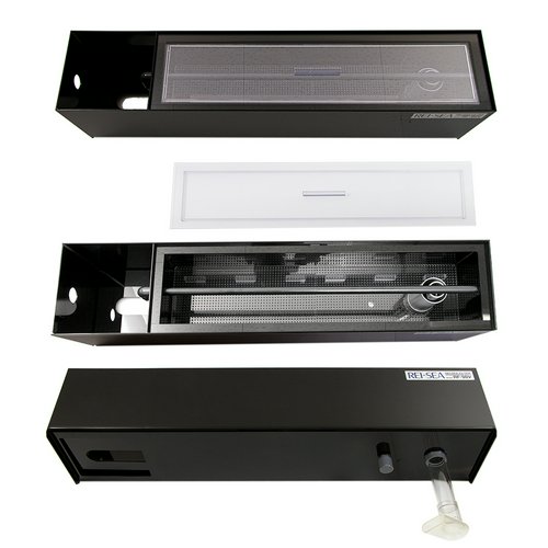 90cmアクリル水槽用 上部フィルター ウールボックス引き出し式 背景黒