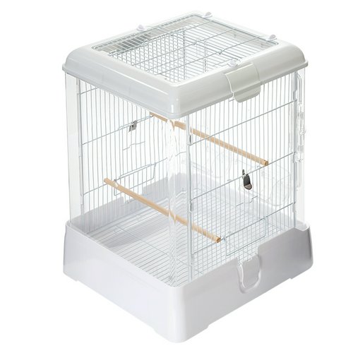 鳥籠 鳥 ケージ 三晃商会 イージーホーム クリアバード 37WH ホワイト