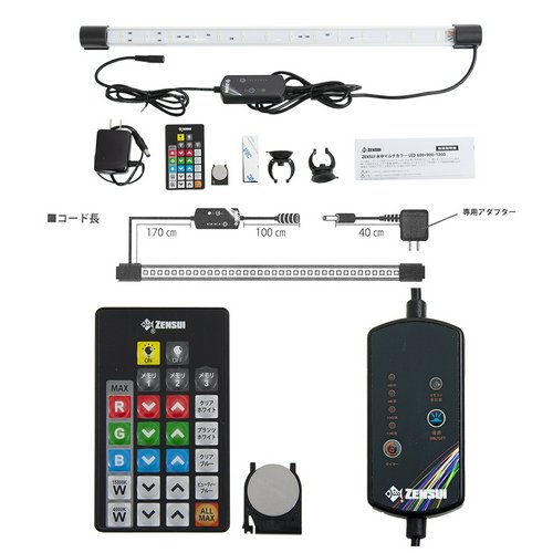 ゼンスイ 水中マルチカラーLED 600 リモコンタイマー付 ライト