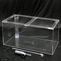 水槽 アクリル水槽 オーバーフロー透明3重管(120×45×45cm板厚6×6×5mm