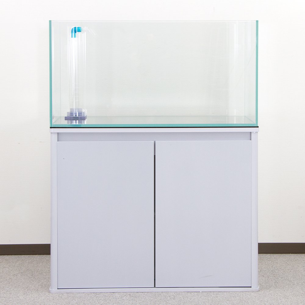 600×300×360オールガラスオーバーフロー水槽 フランジ加工仕様 600×300