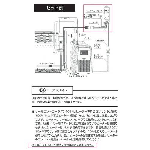 レイシー 水槽用クーラー LX-180EXA1 ~700L | チャーム
