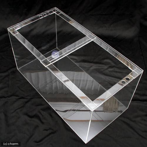 水槽 アクリル水槽 オーバーフロー透明3重管(90×45×45cm) 別途送料