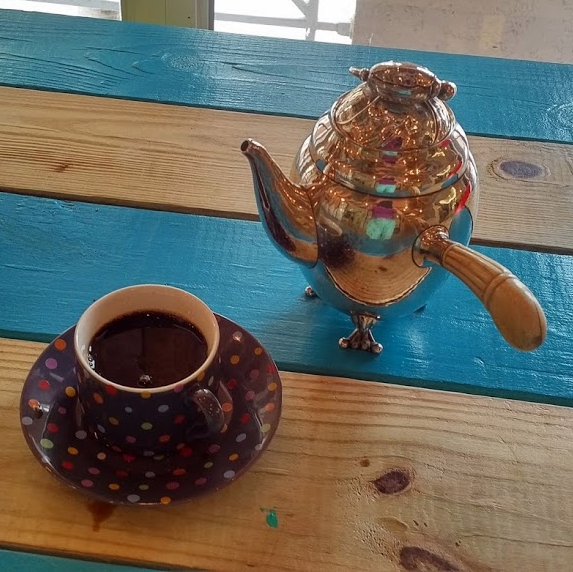 Vintage Georg Jensen Blossom Coffee Pot # 2C with Ivory Handle