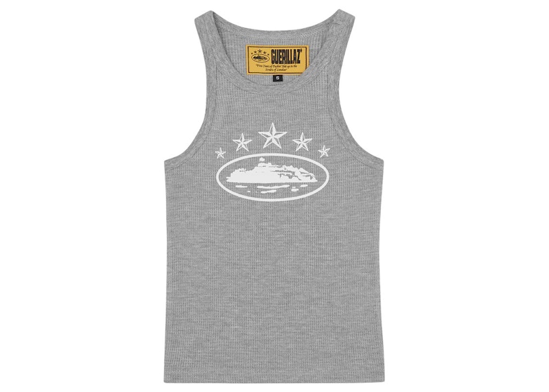 Corteiz Women's 5 Starz Alcatraz Tank Top Grey - SS23 - US
