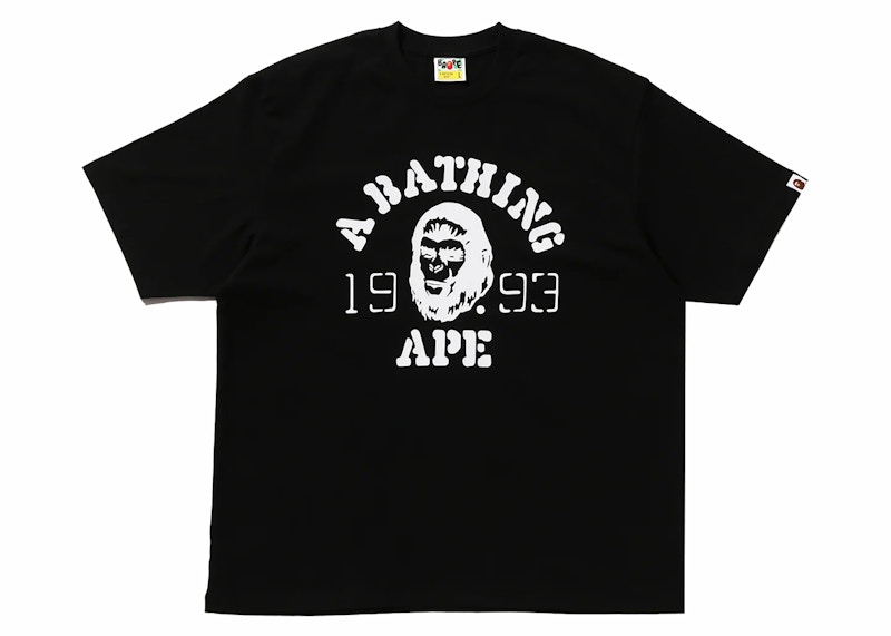 BAPE OG Ape Head College Relaxed Fit Tee Black Men's - SS24 - US