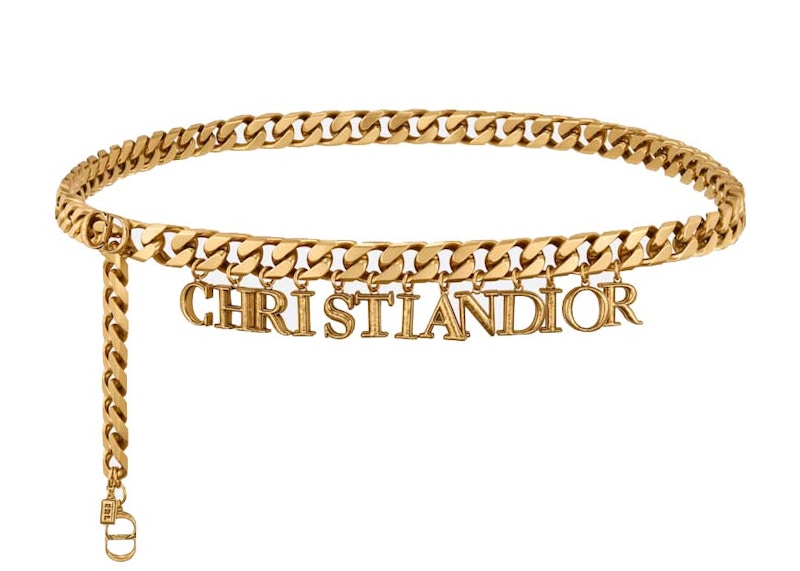 Dior x ERL Chain Belt Antique Gold-Finish Brass in Antique Gold