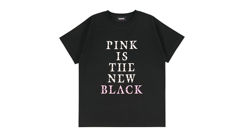 Fragment x BLACKPINK Pink Is The New Black T-shirt Black Men's - US