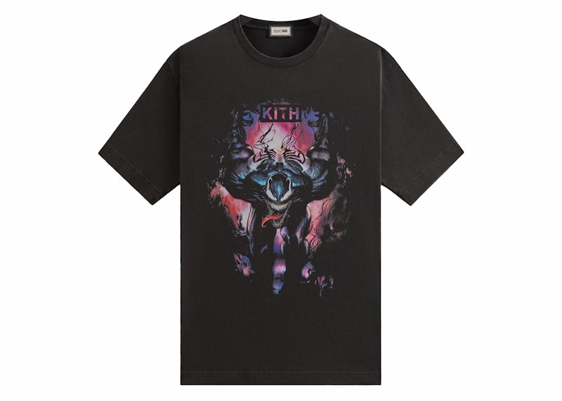 Kith x Marvel Symbiote Vintage Tee Black Men's - SS24 - US