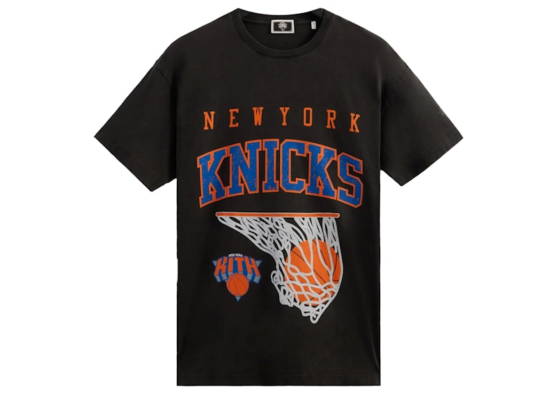Kith New York Knicks Basketball Vintage Tee Black Men's - FW22 - US