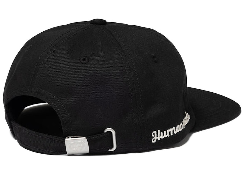 HUMAN MADE 6 PANEL TWILL CAP BLACK