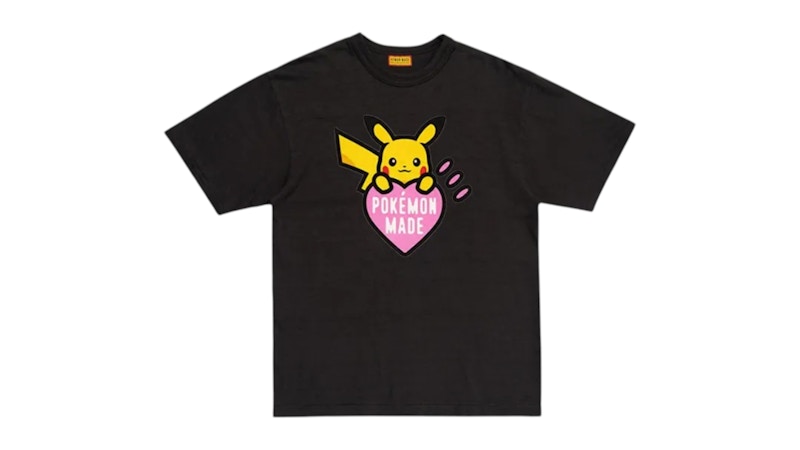 Human Made x Pokemon Graphic Pikachu Harajuku T-shirt Black Men's - US