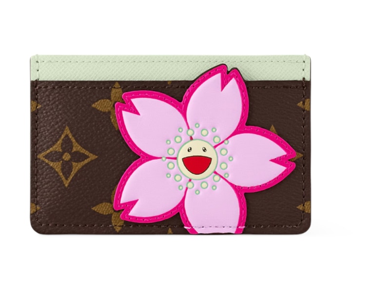 Louis Vuitton x Takashi Murakami Card Holder Sakura Brown in