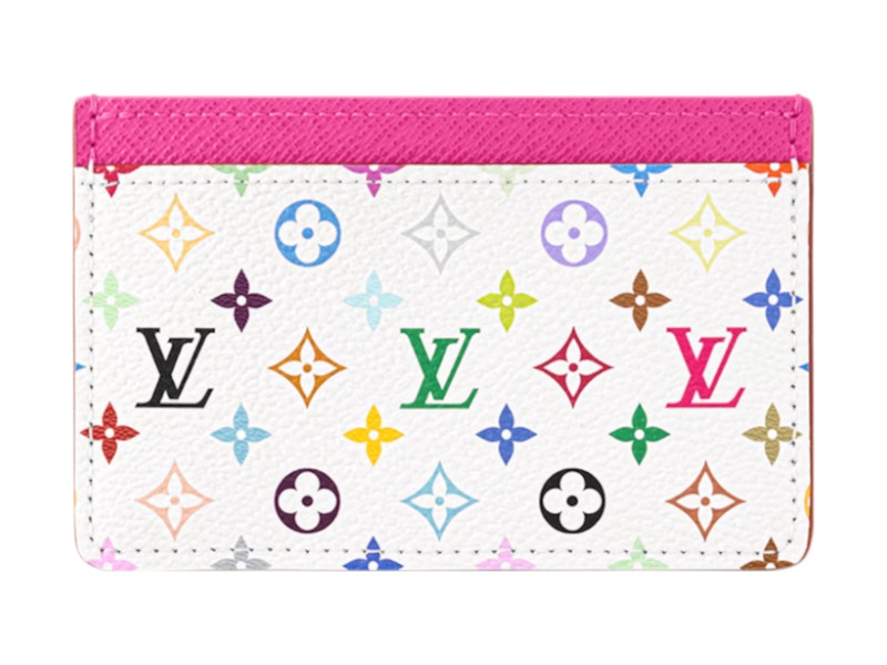Louis Vuitton x Takashi Murakami Card Holder White Multicolored in