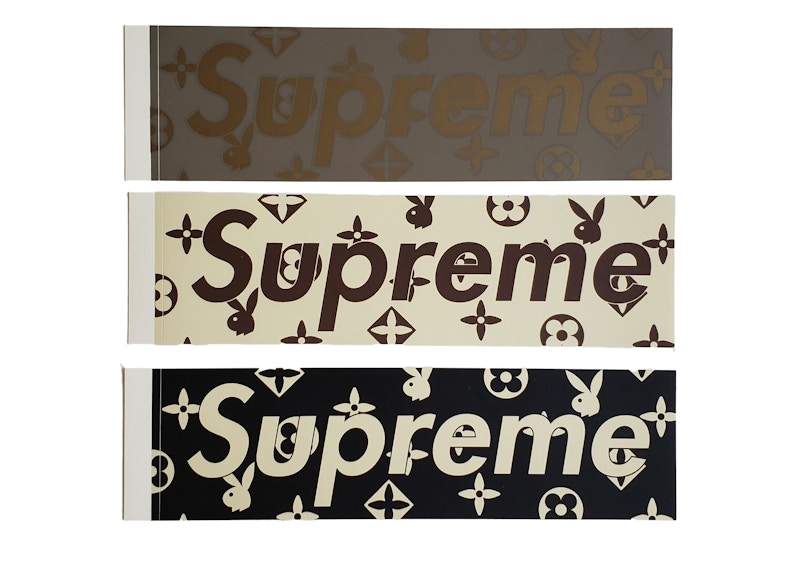 Supreme x Louis Vuitton x Playboy Box Logo Sticker Set - US