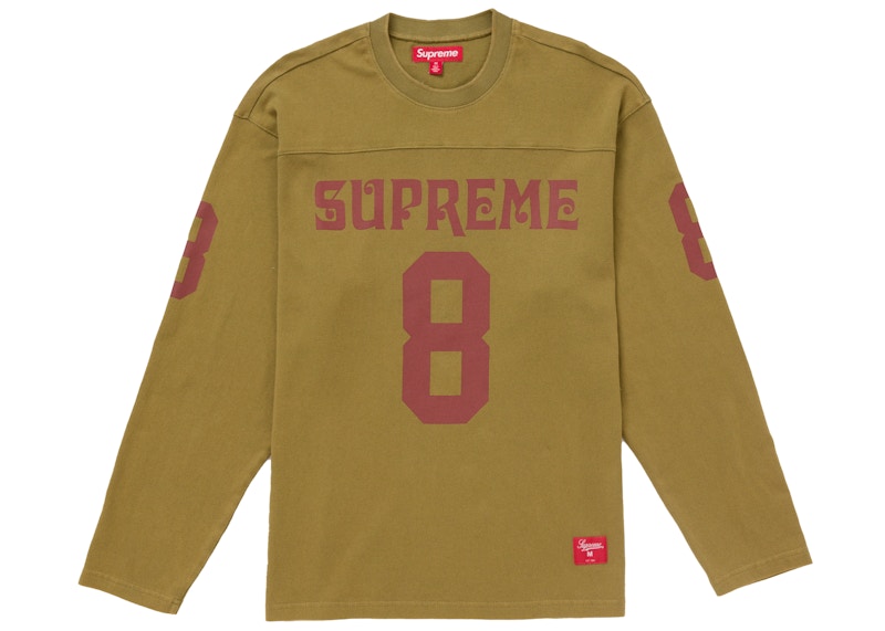 Supreme Affiliated L/S Football Top Light Olive Men's - SS25 - US