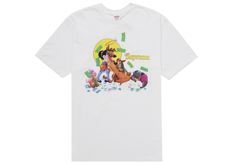 Supreme All Dogs Go To Heaven Tee White Men's - FW25 - US