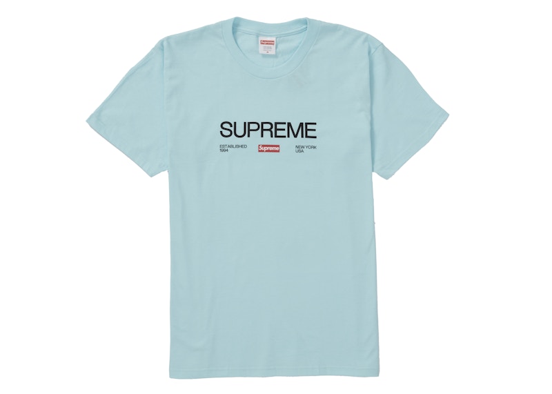 Supreme Est. 1994 Tee Turquoise Men's - FW21 - US