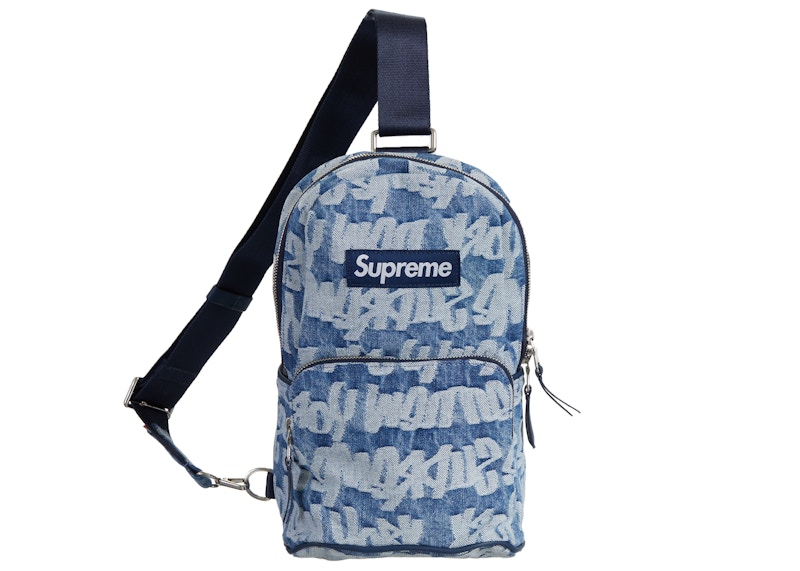 Supreme Jacquard Denim Waist Bag 