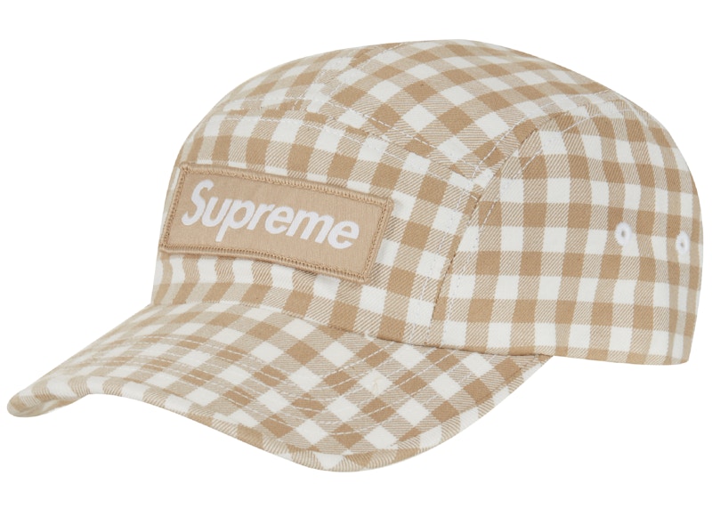 Supreme Lochcarron Camp Cap Tan Plaid q
