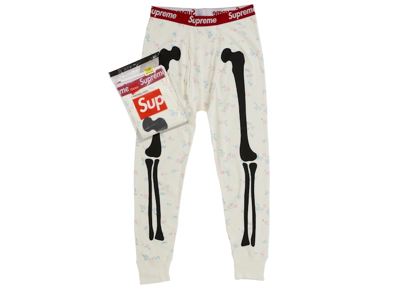 Supreme Hanes Bones Thermal Pant FW25 (1 Pack) Floral Men's - FW25
