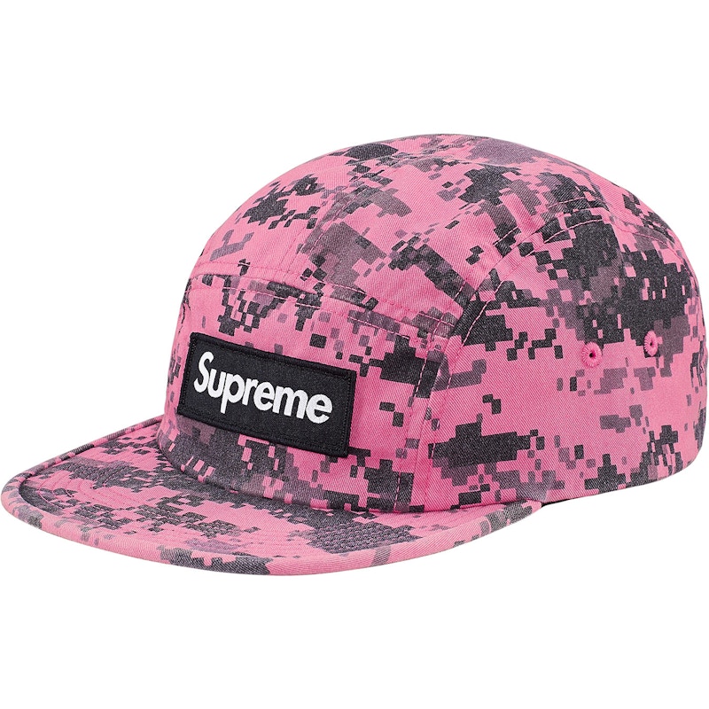 Supreme NYCO Twill Camp Cap Pink Digi Camo - FW17 - US