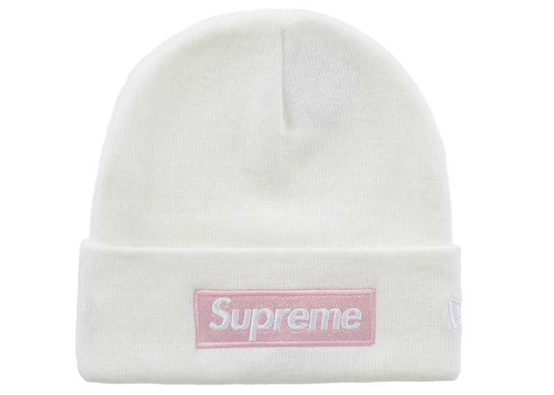 Supreme New Era Box Logo Beanie (FW25) White - FW25 - US