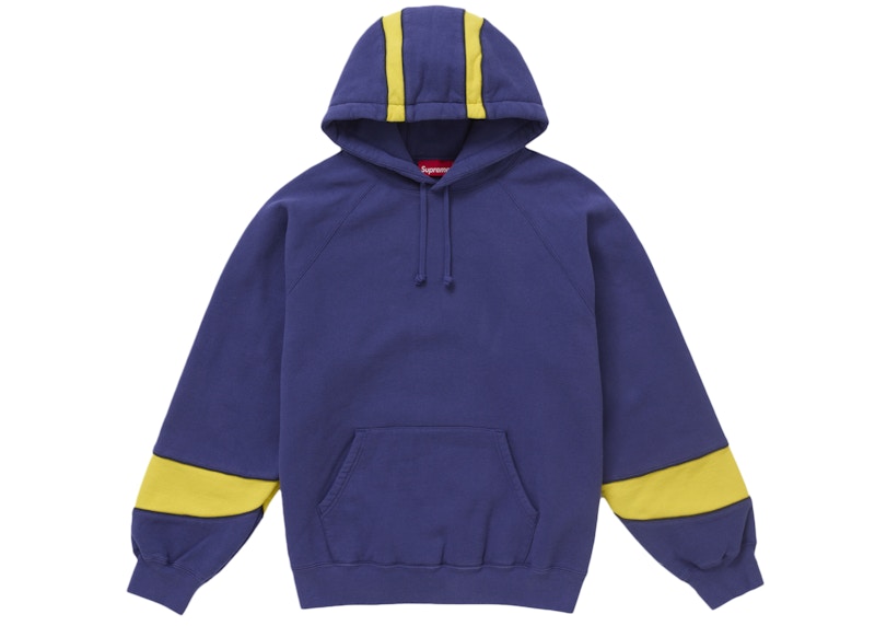 Supreme Paneled Hooded Sweatshirt (SS25) Washed Navy Men's - SS25 - US