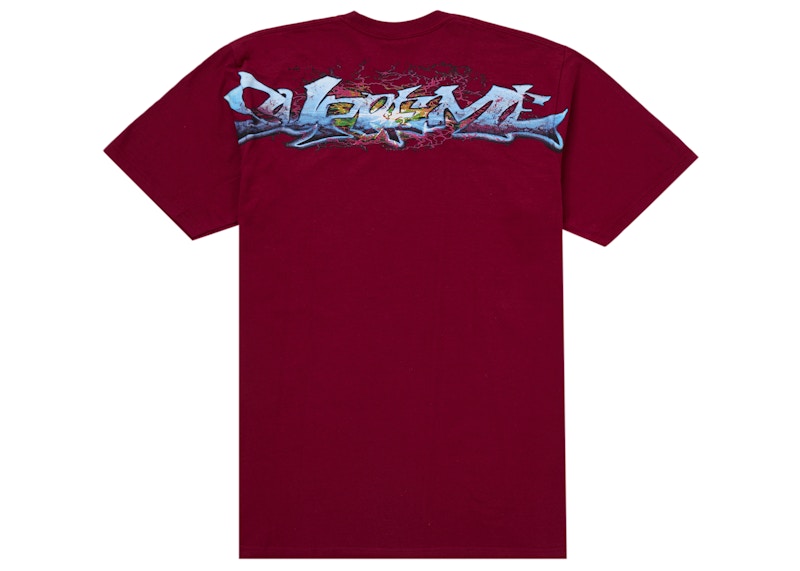 Supreme Tag Tee Cardinal Men's - FW25 - US