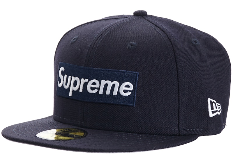 Supreme World Famous Box Logo New Era Navy - FW20 - US