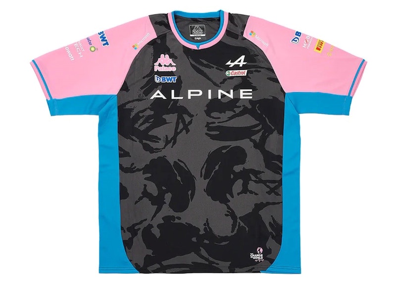Palace x Kappa For Alpine Driver Jersey Night Desert Camo Men's