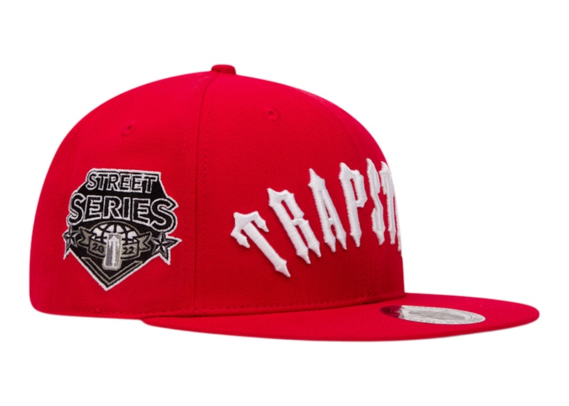 Trapstar Irongate Arch Snapback Cap Red/White Men's - SS23 - US