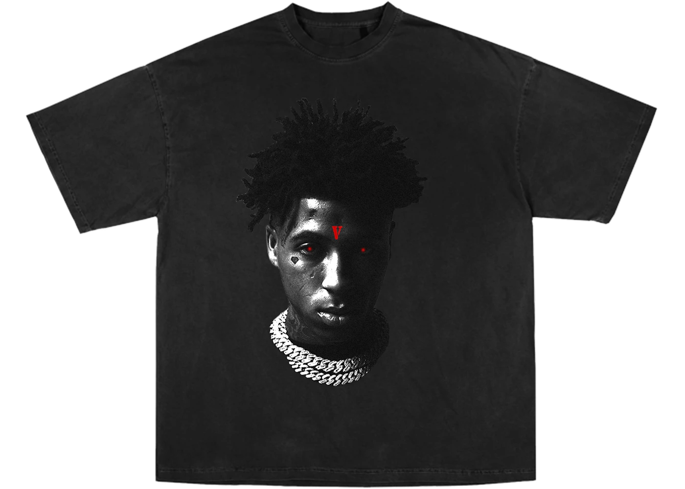YoungBoy NBA x Vlone Reaper's Child Tee Black Men's - FW20 - US
