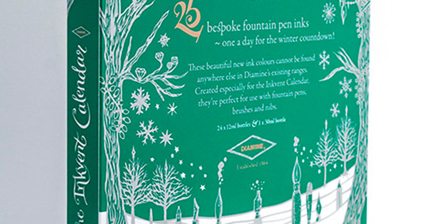 Diamine 2022 Inkvent Calendar, Green Edition Fountain Pen Ink