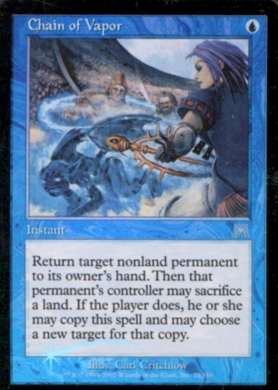 MTG 蒸気の連鎖/Chain of Vapor ONS英語FOIL 蒸気の連鎖 初版 英語版